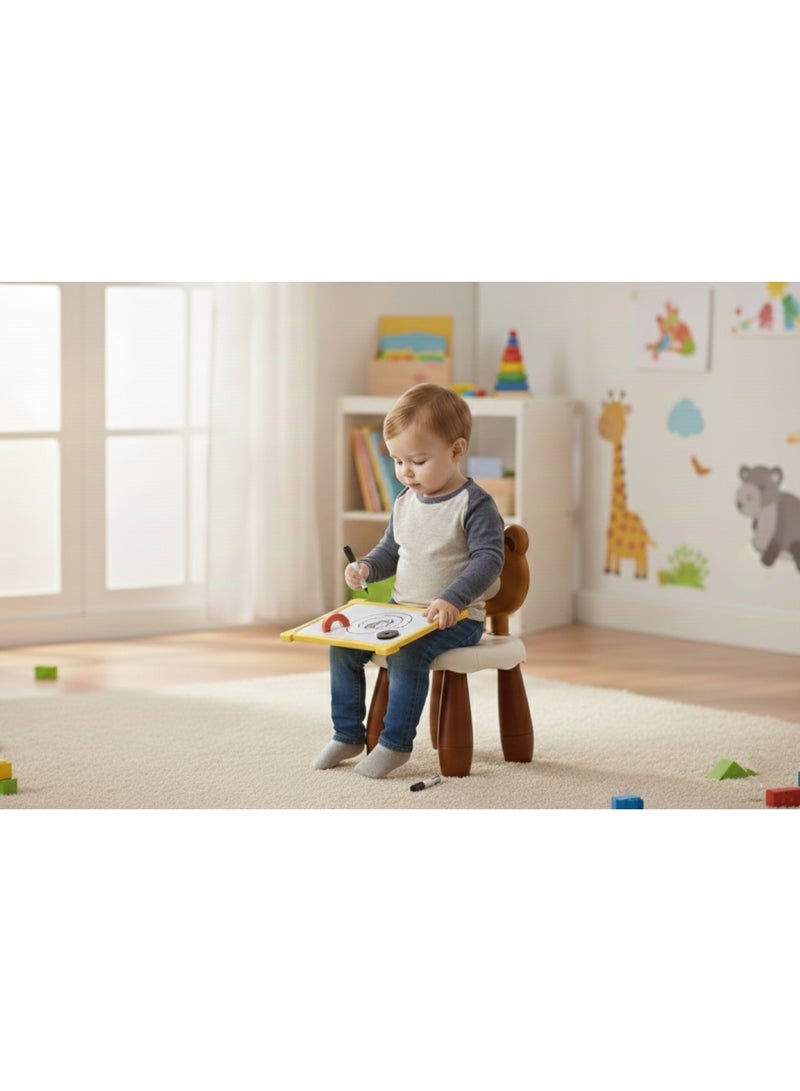 توي لاند كرسي أطفال ليتل بير مع لوحة رسم وملحقات - مقعد متين للأطفال الصغار للعب والتعلم (3 سنوات فأكثر) - Image 2